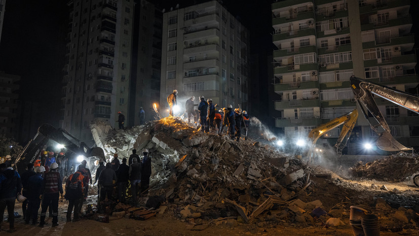 В турецкой провинции Адана завершены поисково-спасательные работы после землетрясения